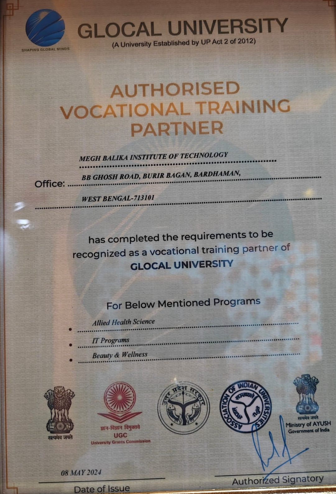 Glocal University Certificate